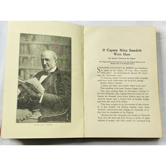 1904 Antique Hardcover Some After Dinner Speeches Anecdotes And Toast Book - Picture 9 of 9